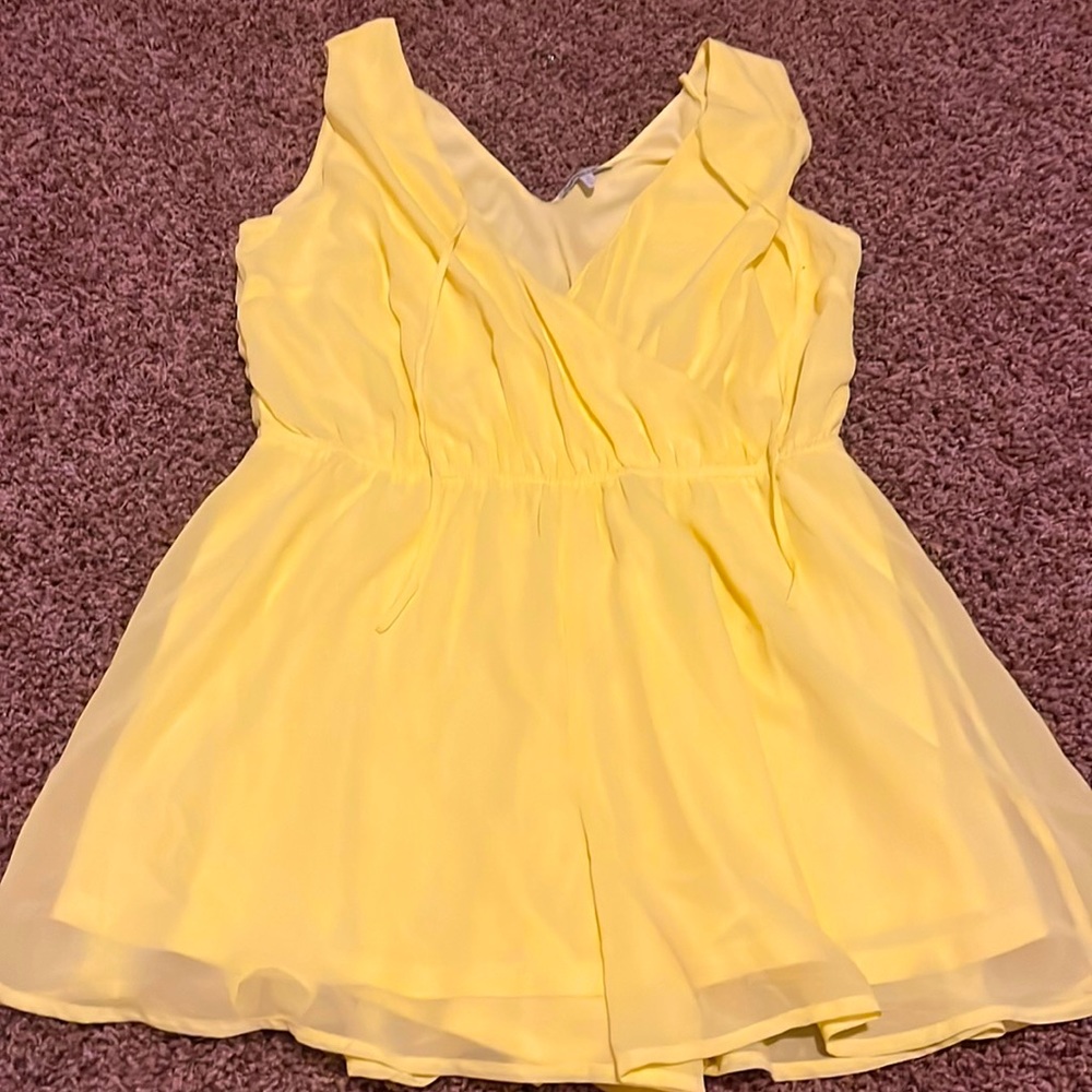 Charlotte Russe Yellow Romper
